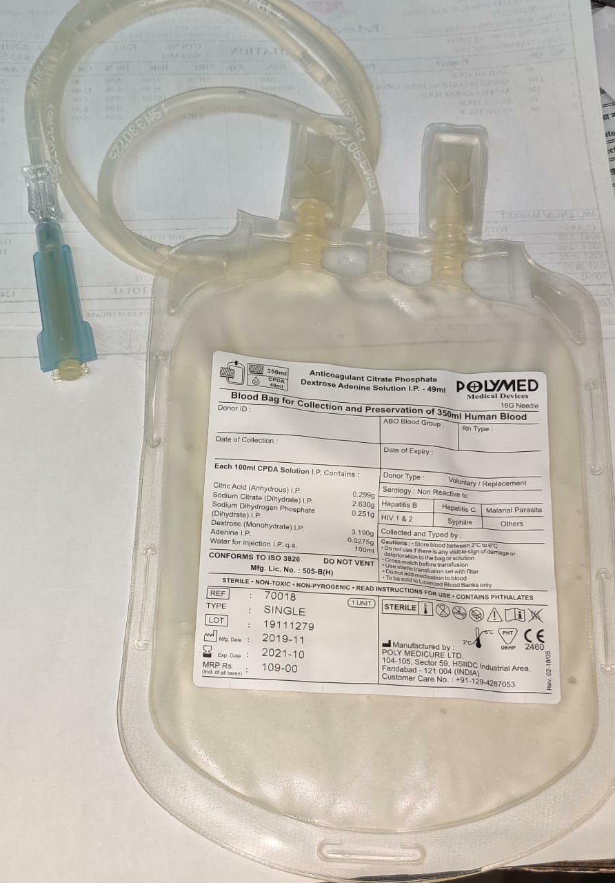 Blood Bag 350 Ml